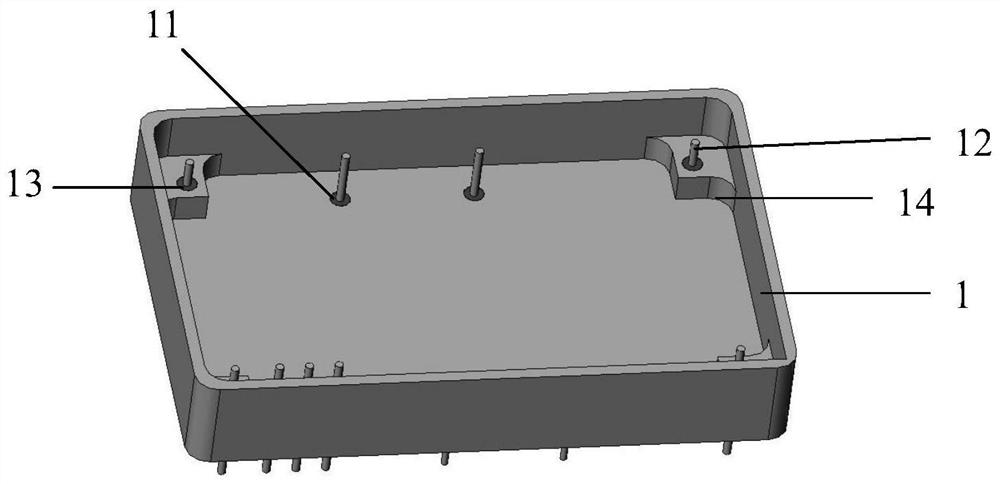 A parallel seam welding package point frequency source component and its manufacturing method