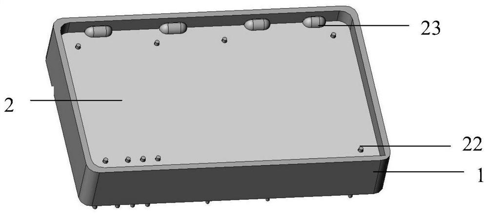 A parallel seam welding package point frequency source component and its manufacturing method