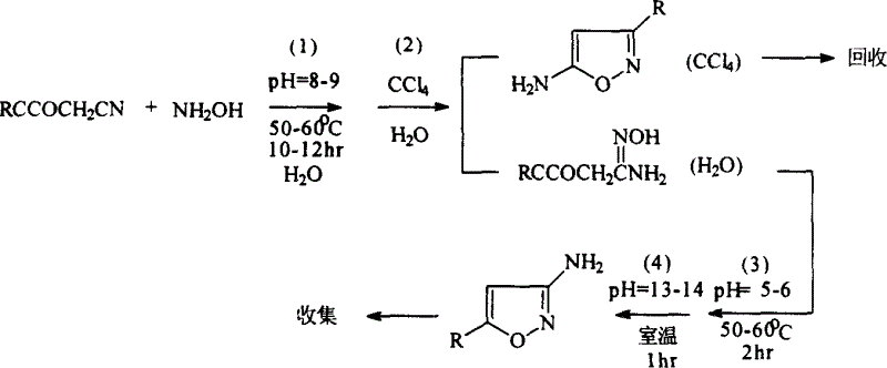Method for preparing compound of 5-substitution-3-amido isoxazole