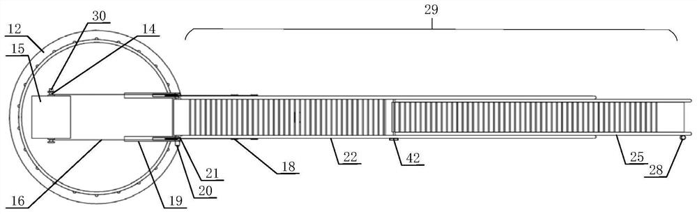 Offshore transfer trestle with wave compensation function and working method thereof