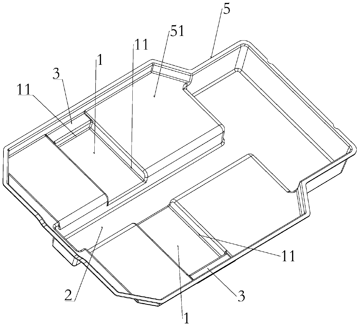 Local reinforcing method for battery pack box cover and reinforcing type battery pack box cover