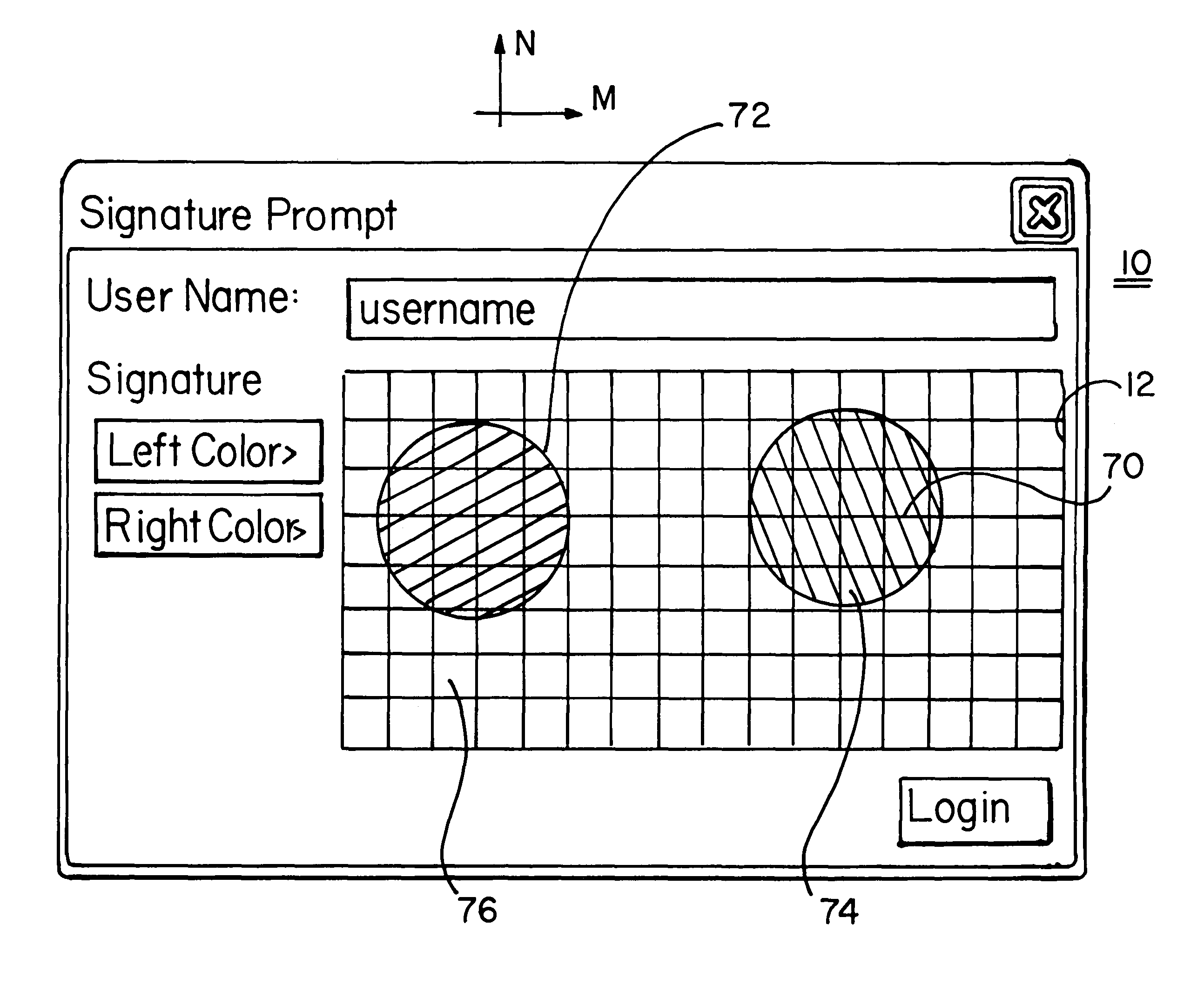 Method of generating a spatial and chromatic password