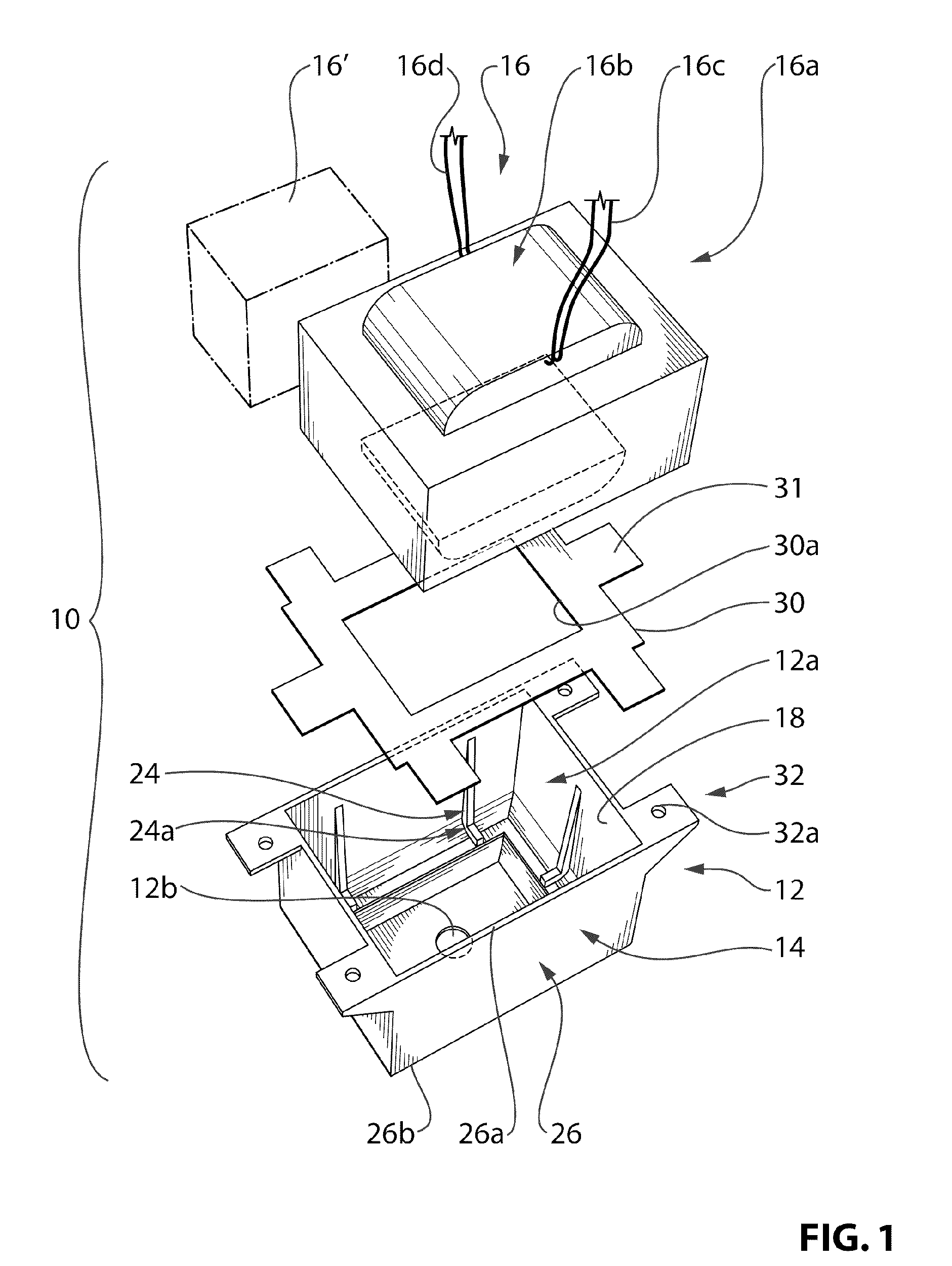 Transformer assembly and light fixture assembly using same
