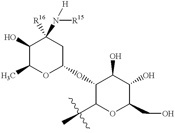 Polyhudroxy glycopeptide derivatives