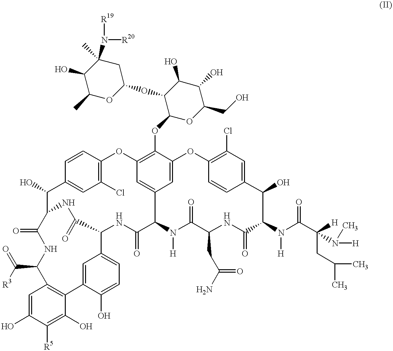 Polyhudroxy glycopeptide derivatives