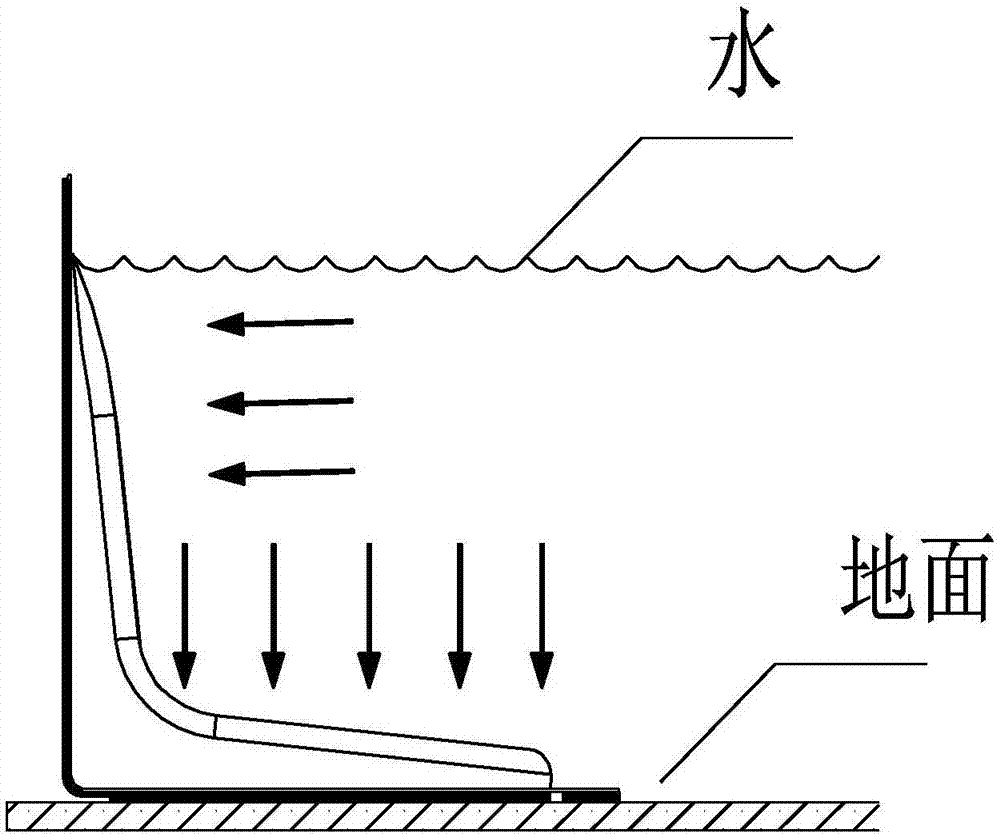 Rapid assembly type flood prevention retaining wall and application method thereof