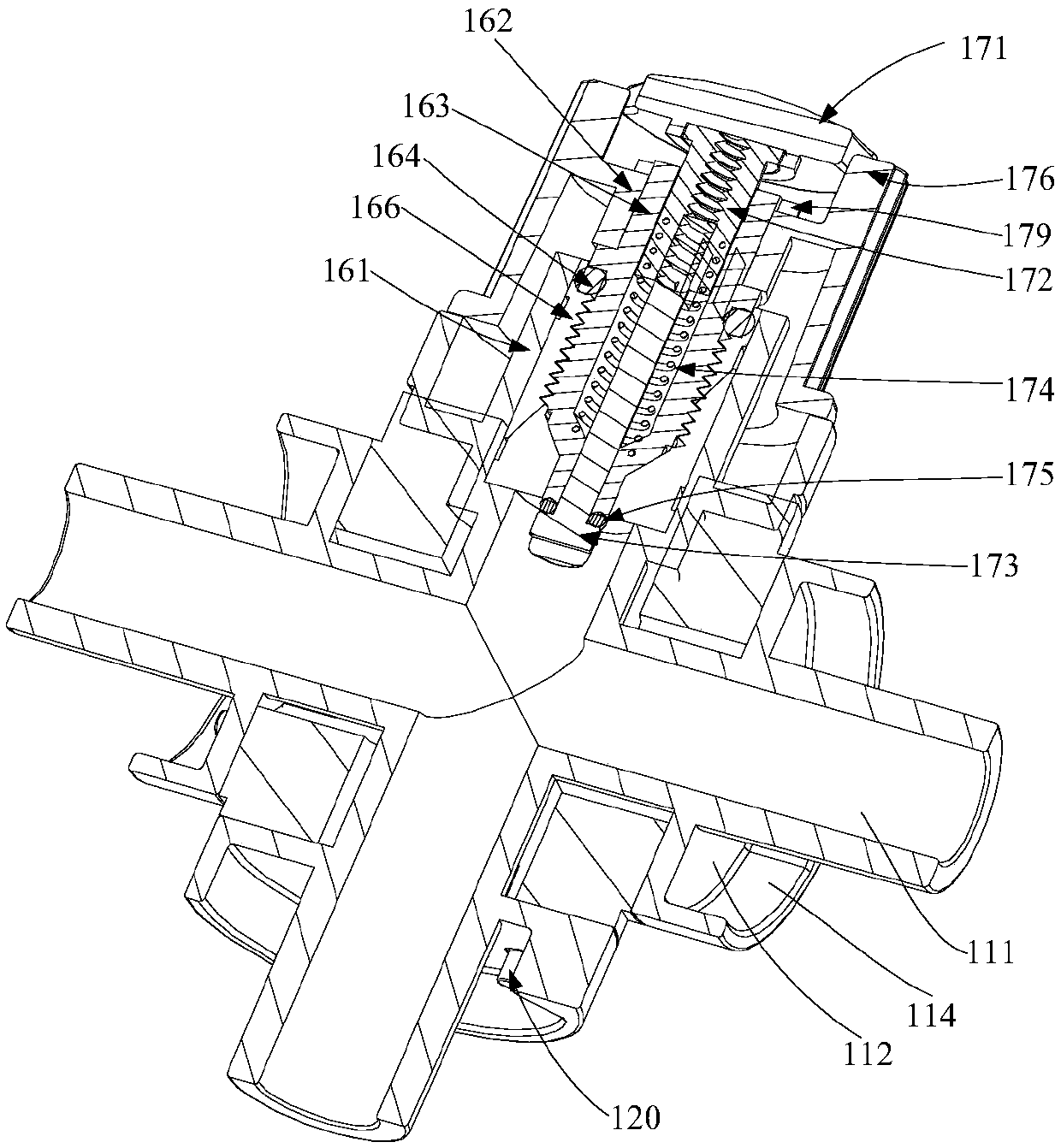Conductive multi-way joint with air pressure adjusting function