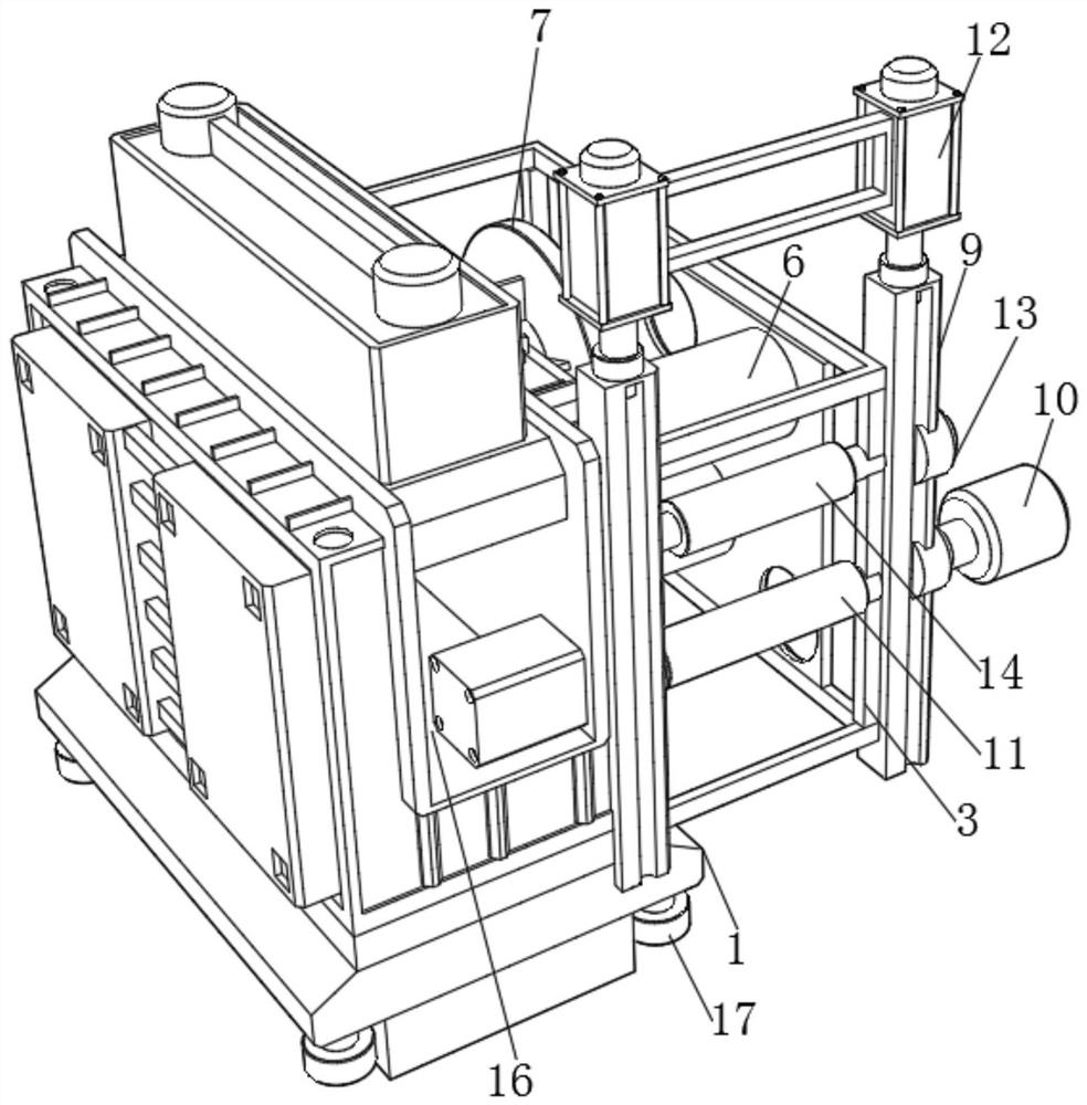 A high-speed winding machine for winding non-woven fabrics