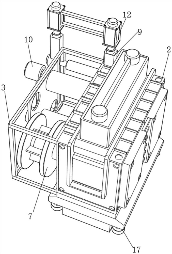 A high-speed winding machine for winding non-woven fabrics