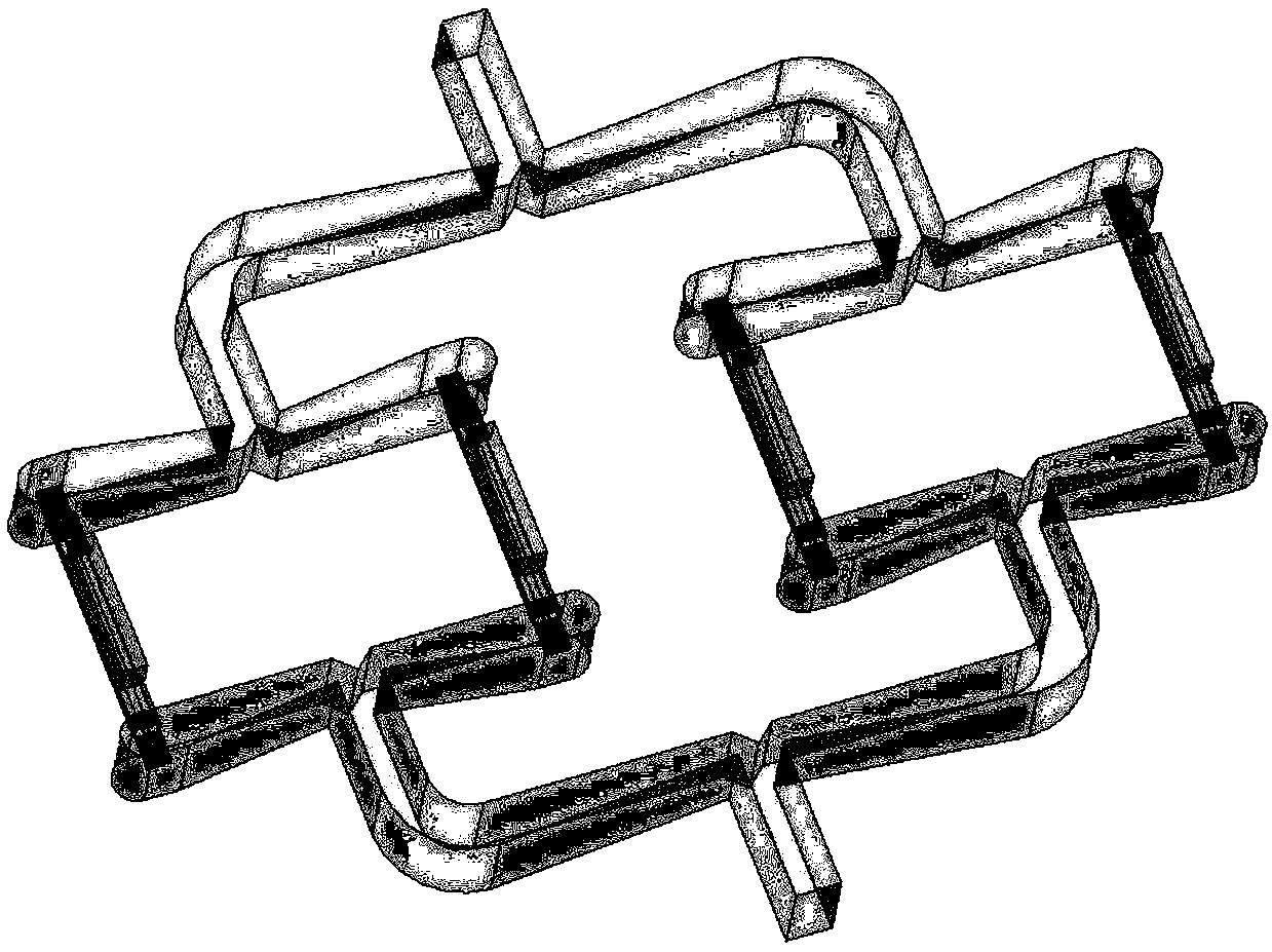 Intermediate lead-out scalable power combining method and system