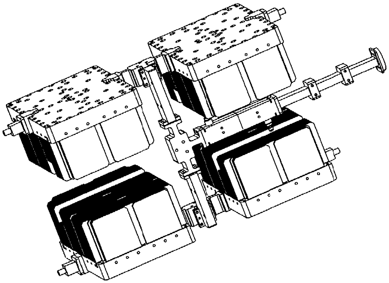 Intermediate lead-out scalable power combining method and system