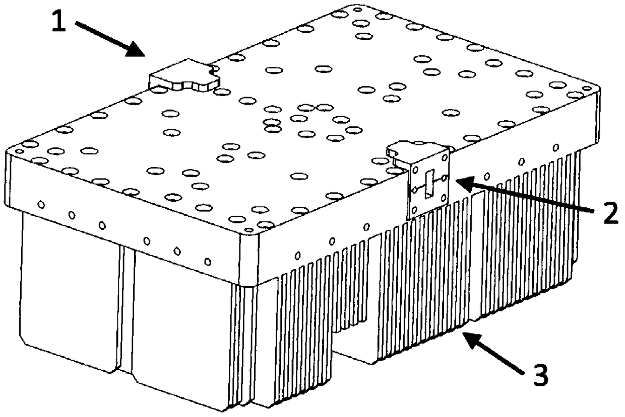 Intermediate lead-out scalable power combining method and system