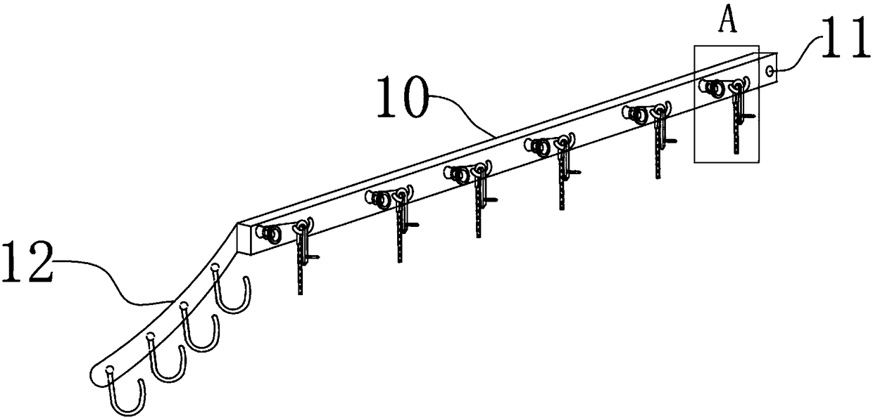 Maintaining tool fixing device for power monitoring equipment