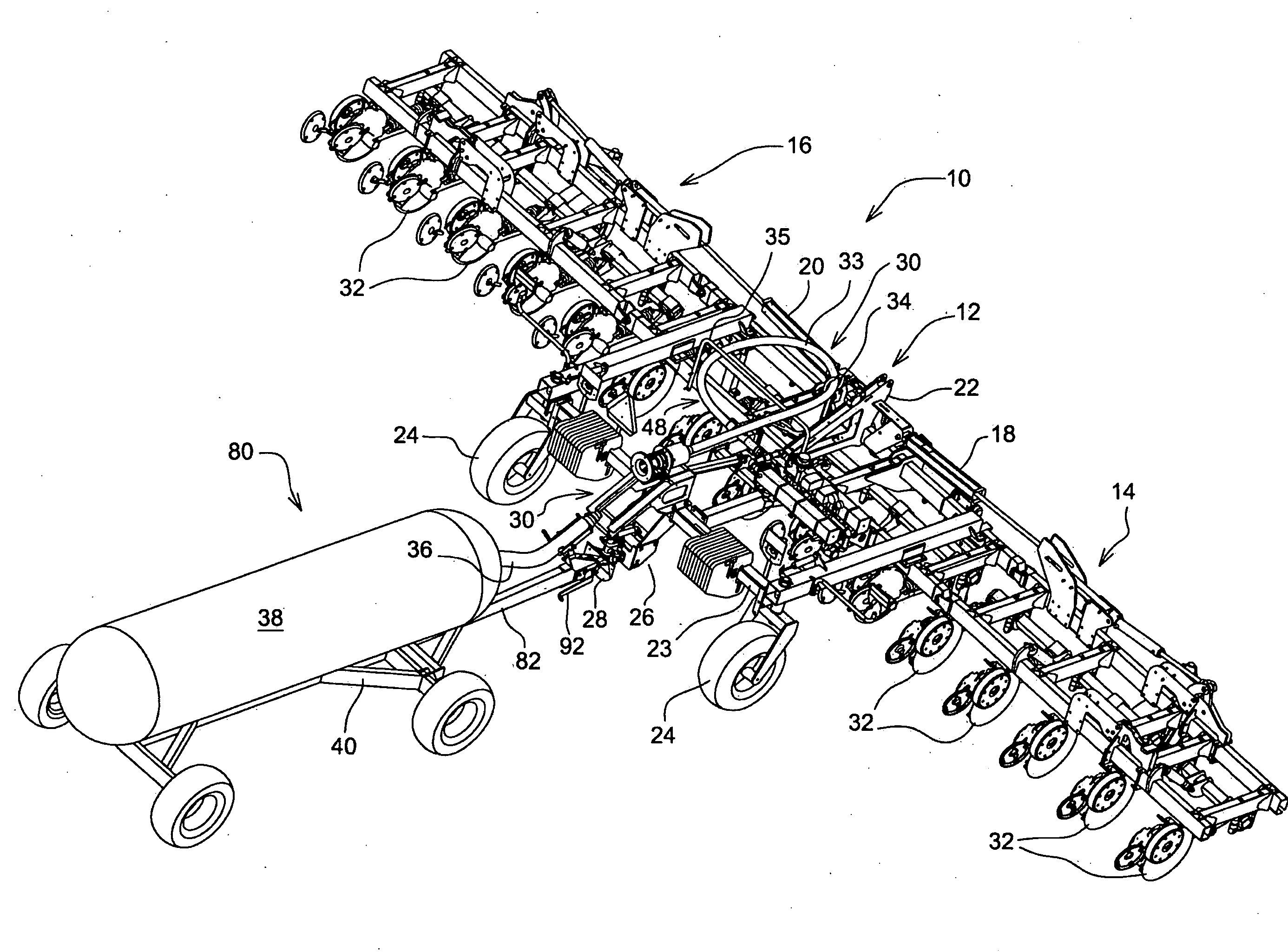 Hitch and coupling arrangement for automatically effecting towing hitch and fluid quick-coupler connections between a nurse tank wagon and an nh3 applicator implement
