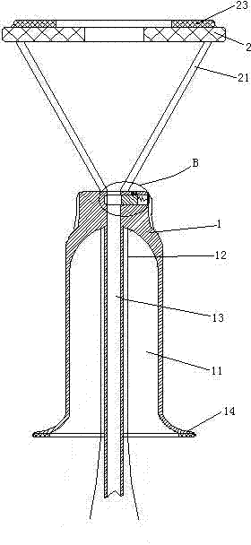Air cooling type energy-saving automobile headlight and manufacturing method thereof