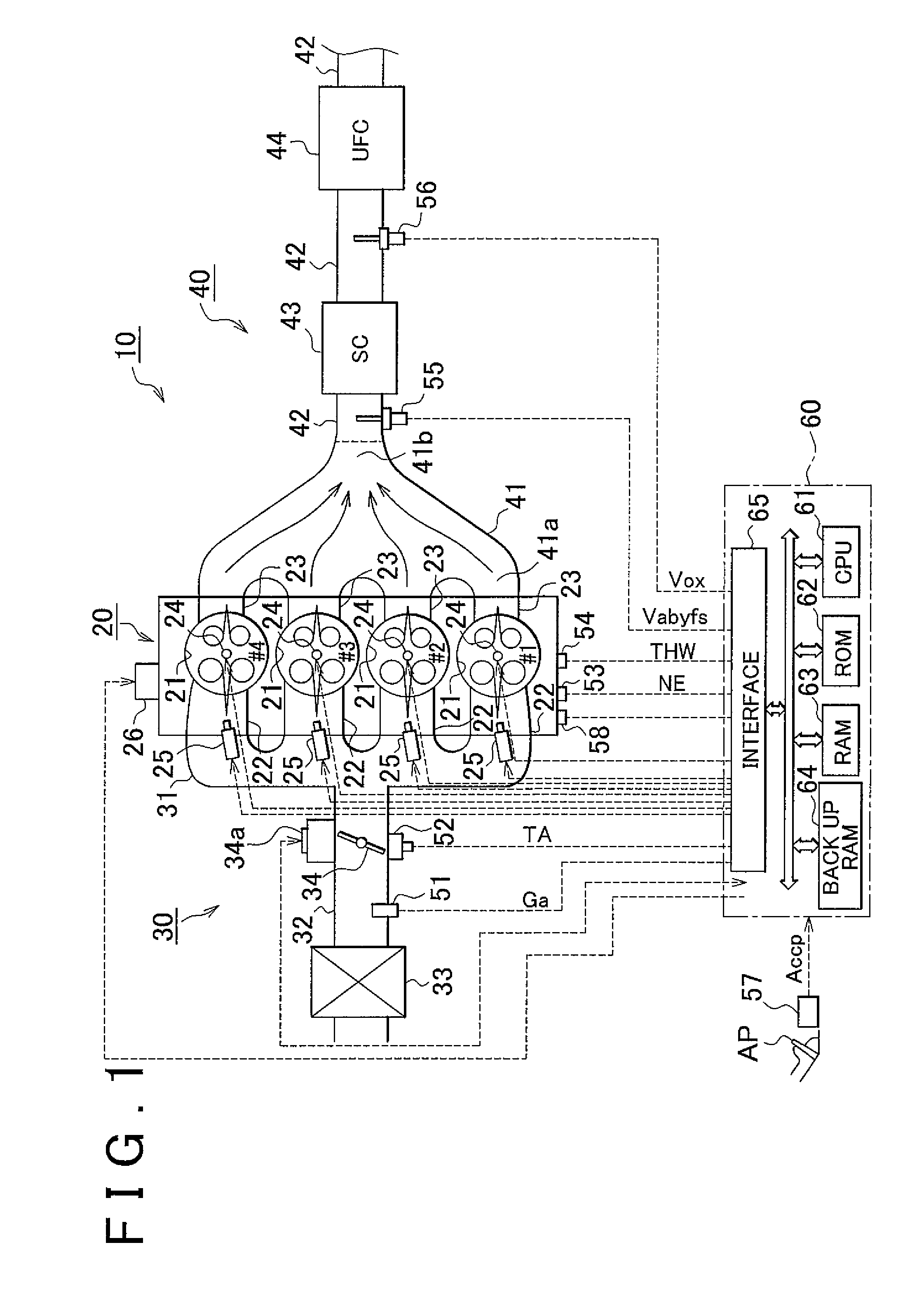Multicylinder internal combustion engine, inter-cylinder air/fuel ratio imbalance determination apparatus, and method therefor