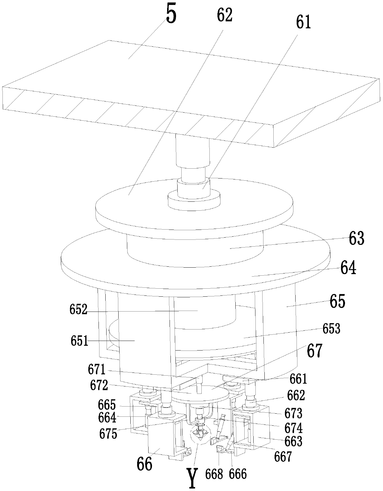 A medical instrument for processing a medical saline bottle