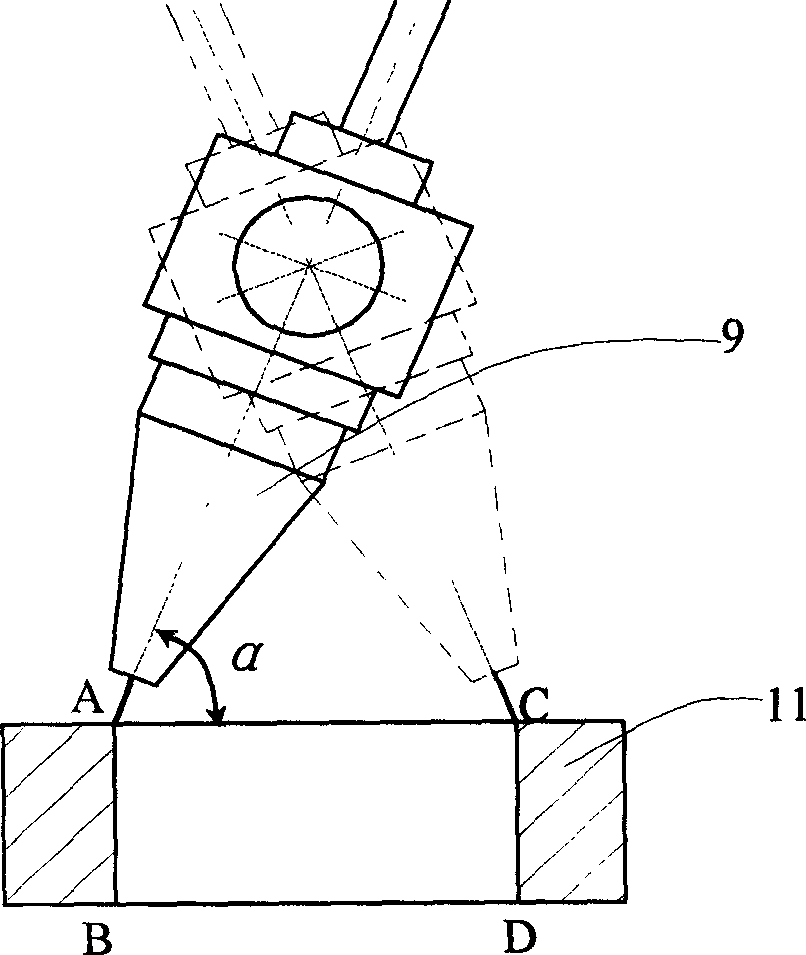 Laser processing method for connecting rod splitting groove and its equipment