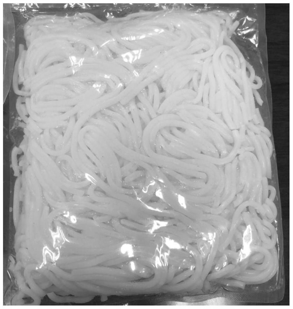 Processing method of fresh wet rice noodles