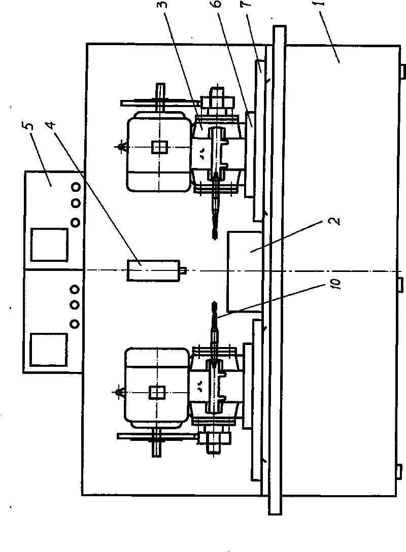 Automatic tapping equipment of wide-angle numerical-control uniflow meter