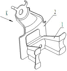 Automobile safety belt retractor installation structure