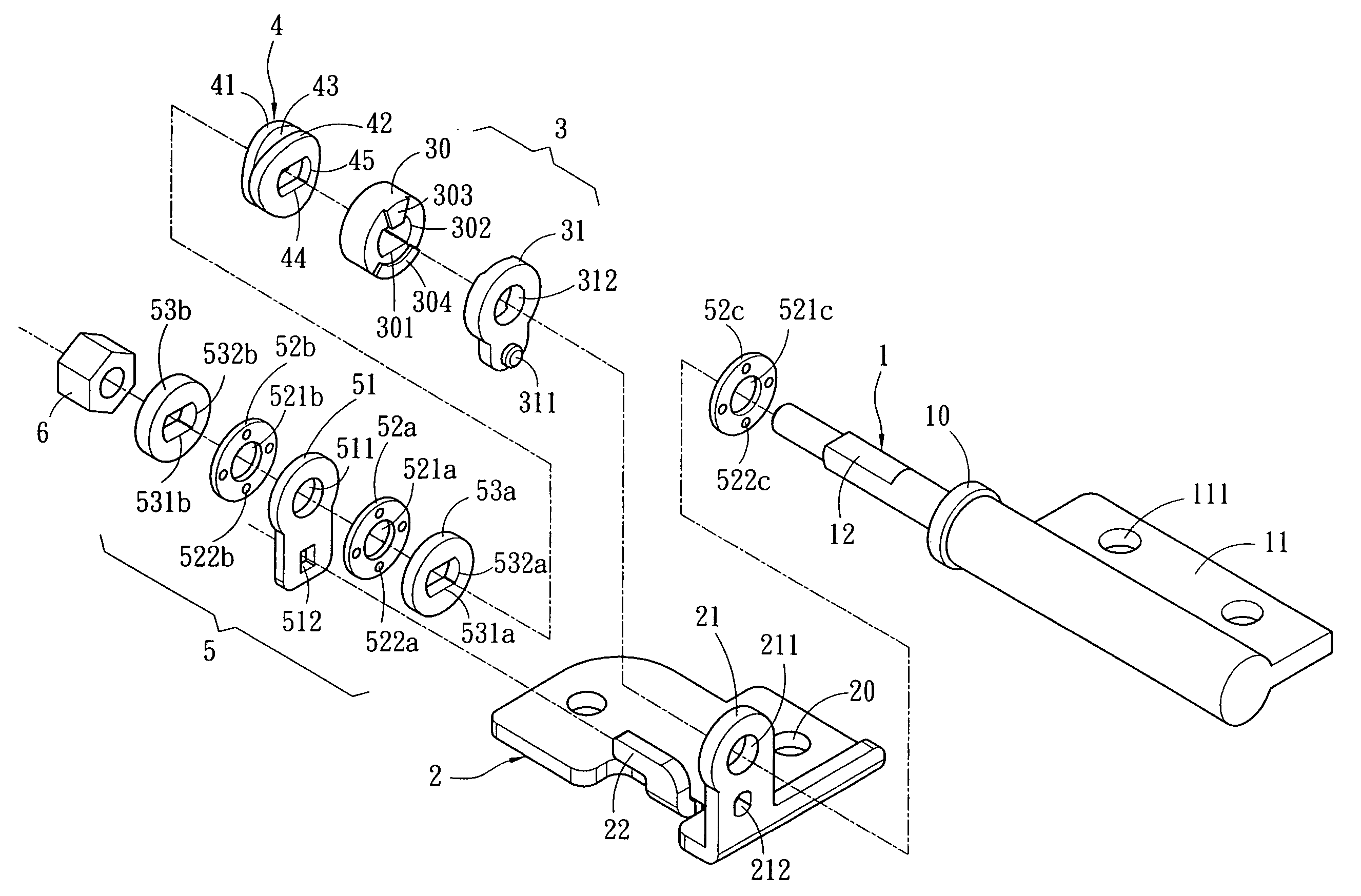 Hinge for anchoring and folding on a small pintle