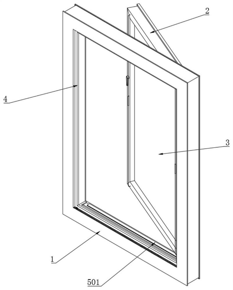 Heat insulating door and window capable of preventing aging and fading
