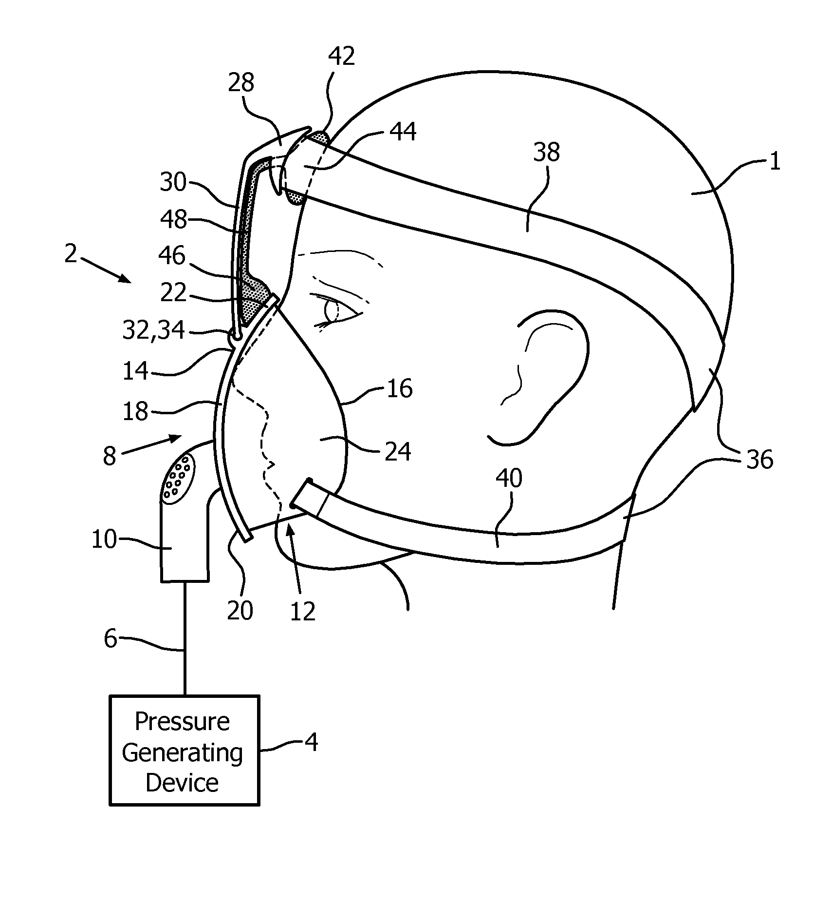 Patient interface device with nose bridge adjustment