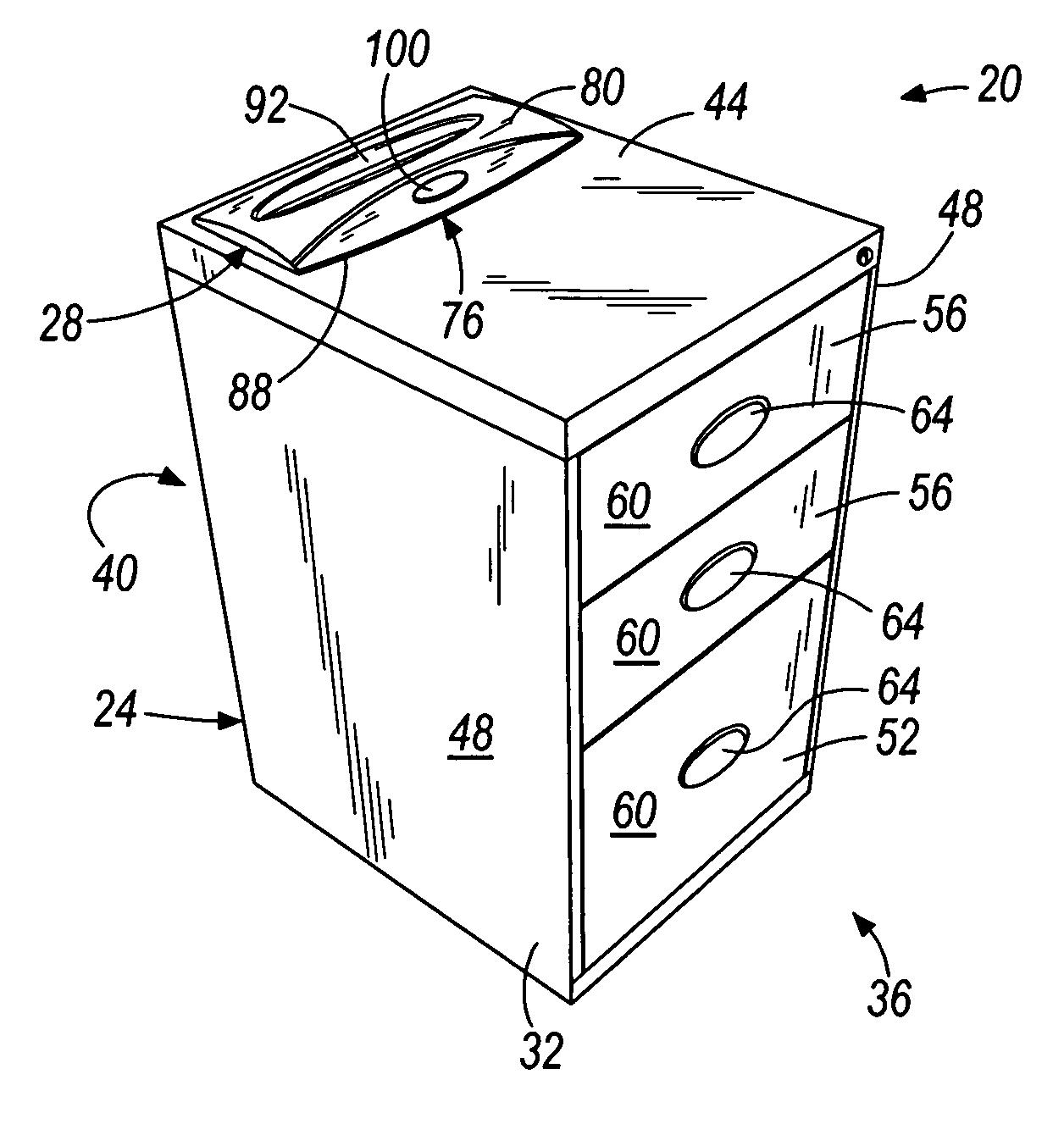 Combination cabinet and shredder