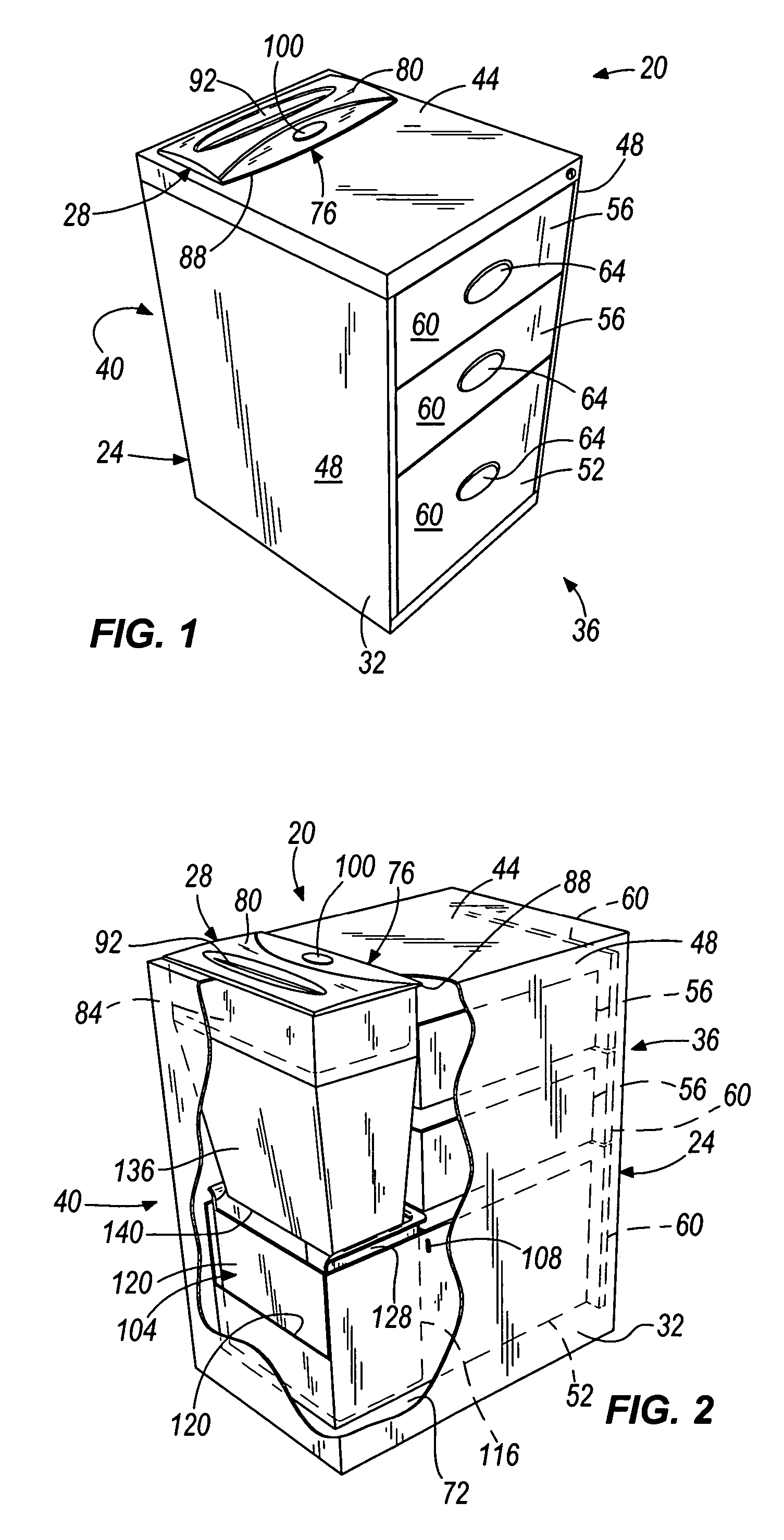 Combination cabinet and shredder