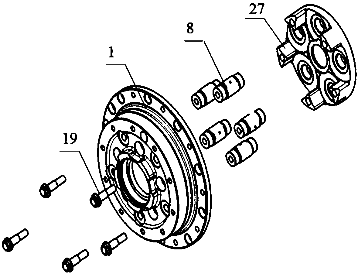 Planetary reducing structure of bevel wheel of steering drive axle