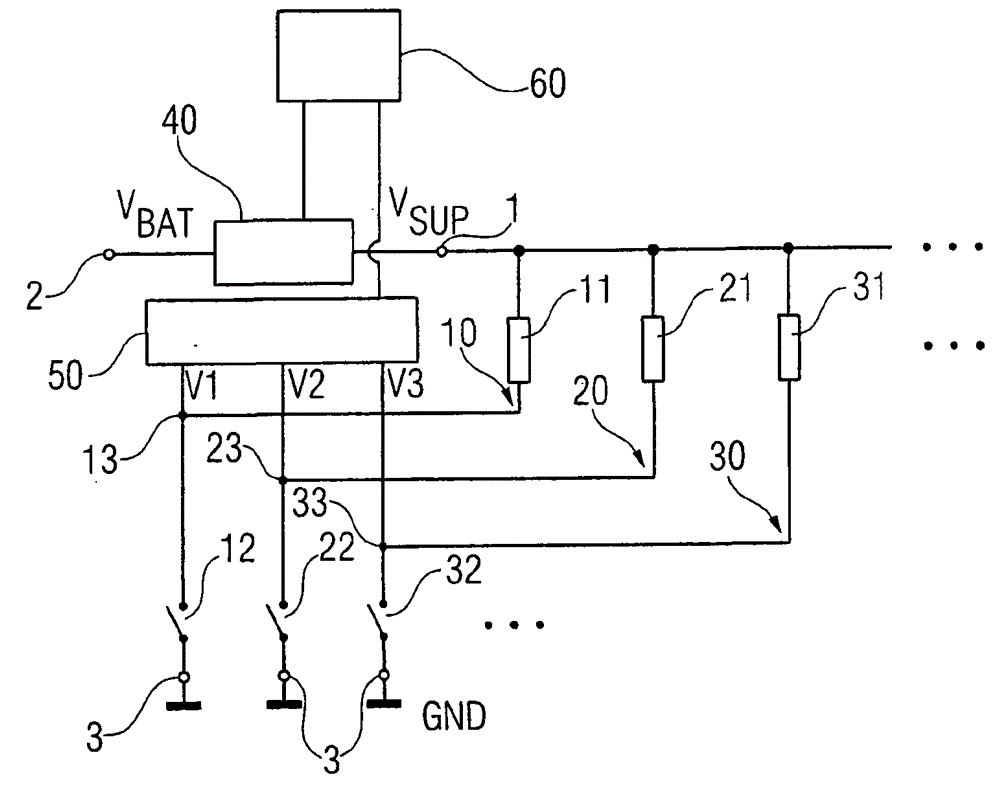 Apparatus for diagnosing a circuit arrangement