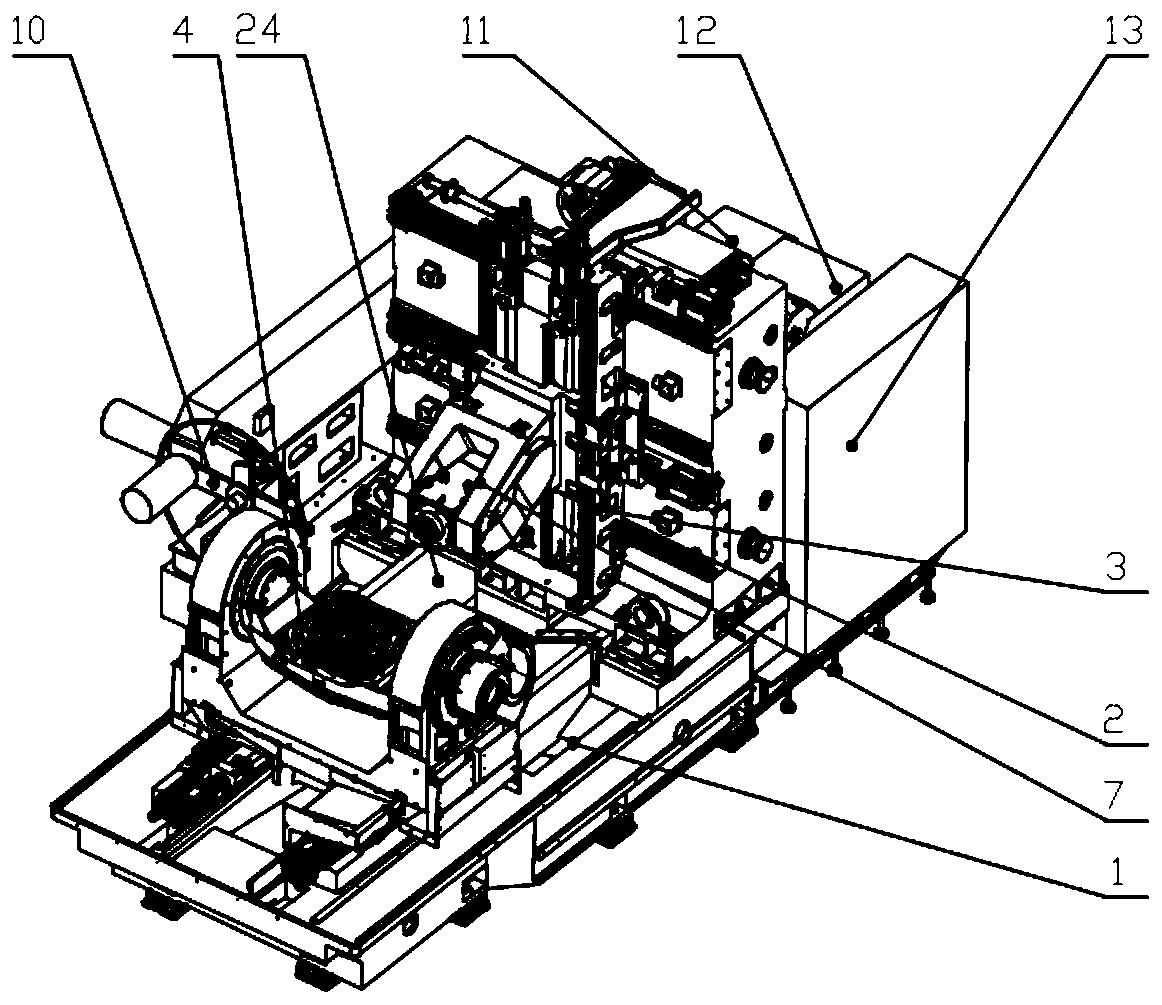 A common platform for a platform-based horizontal five-axis compound machining center