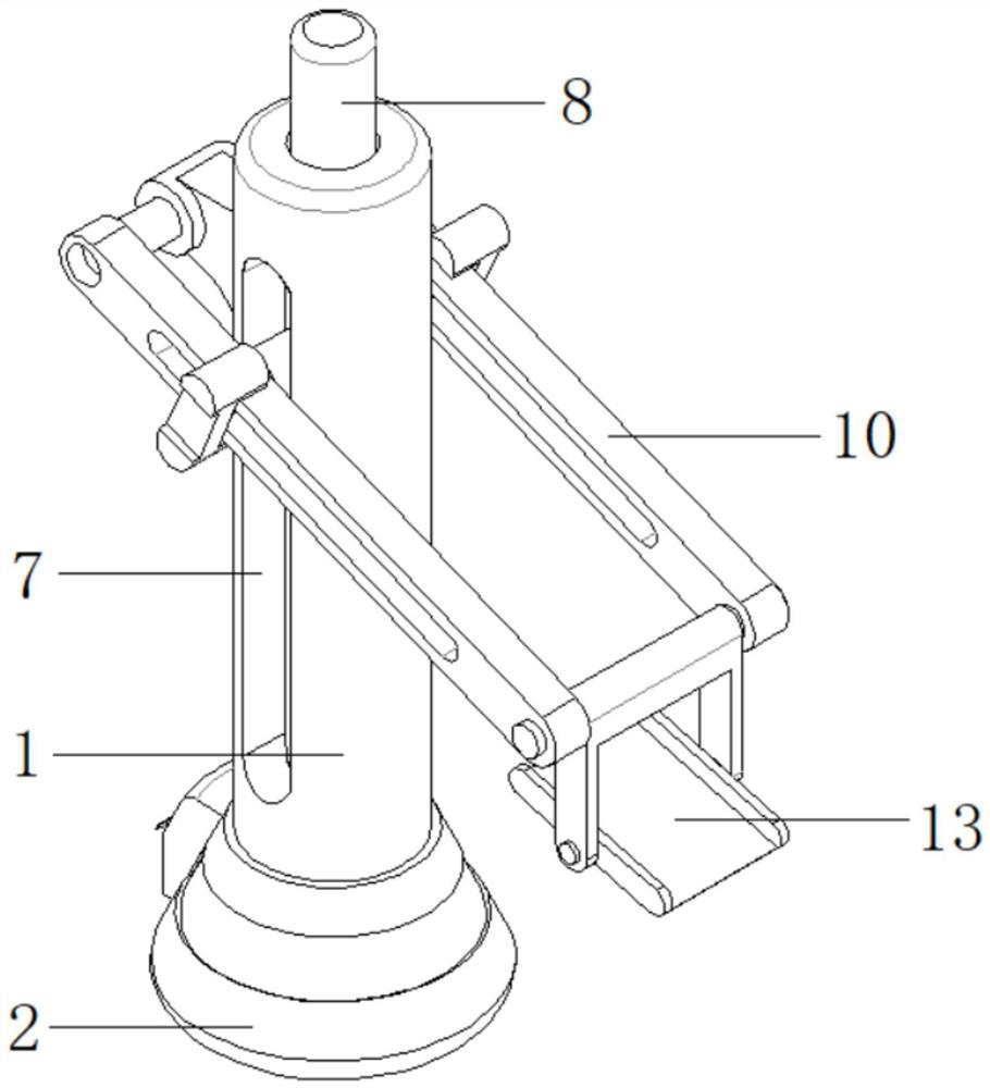 Geological disaster crack measuring device