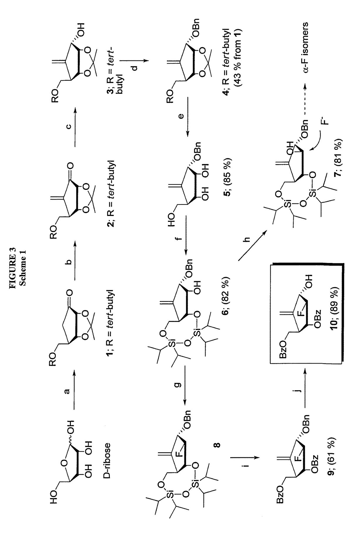 2′-fluoro-6′-methylene carbocyclic nucleosides and methods of treating viral infections