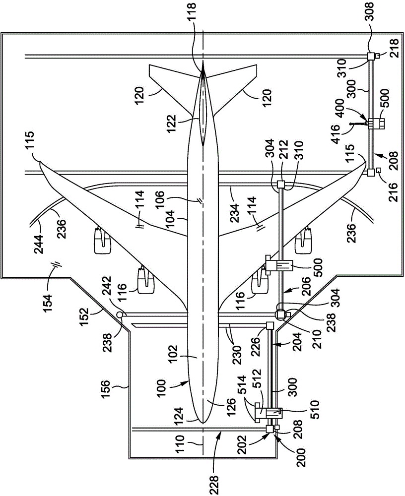Aircraft coating application system and method