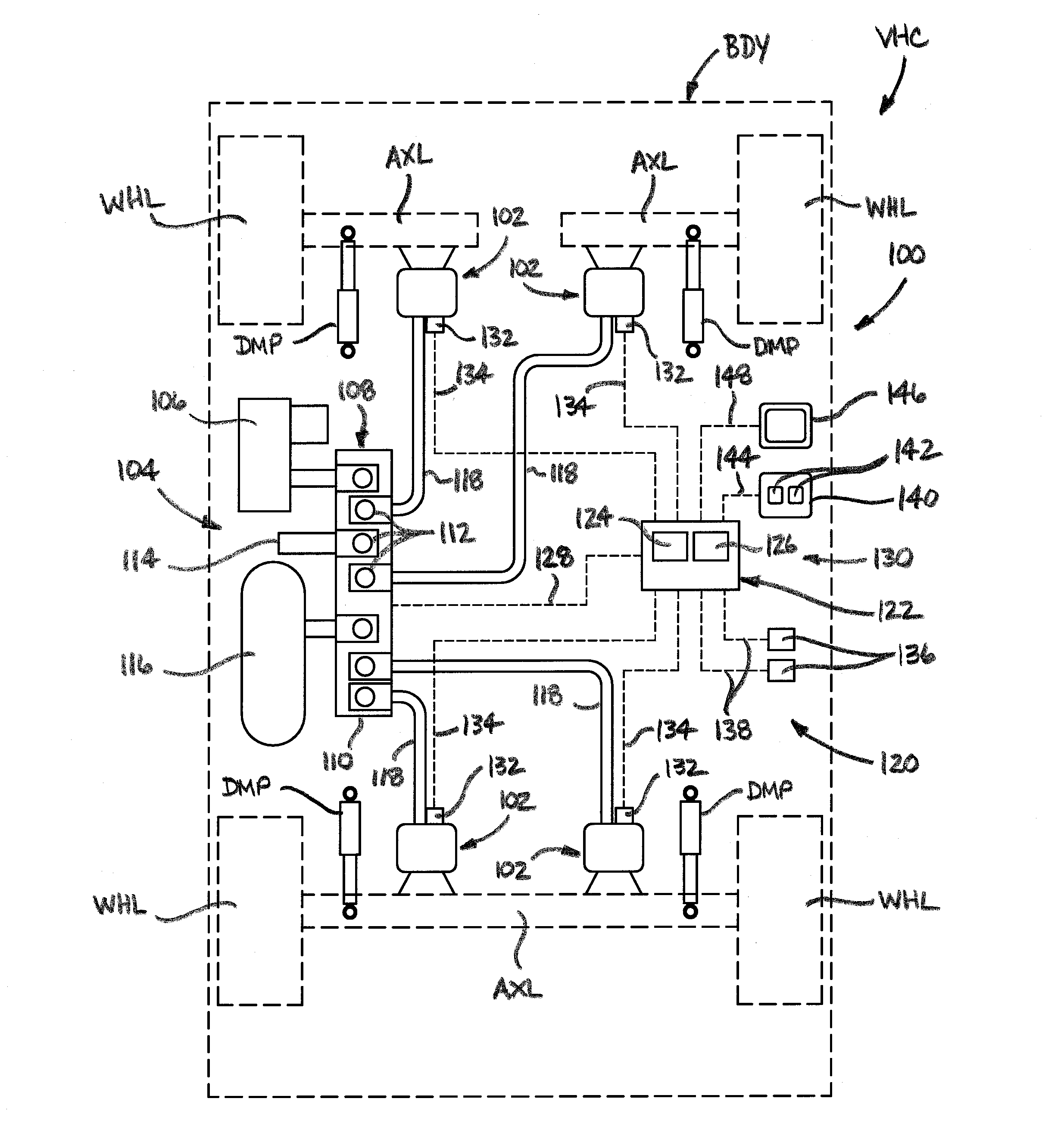 Indicator of estimated spring life as well as gas spring assembly, system and method