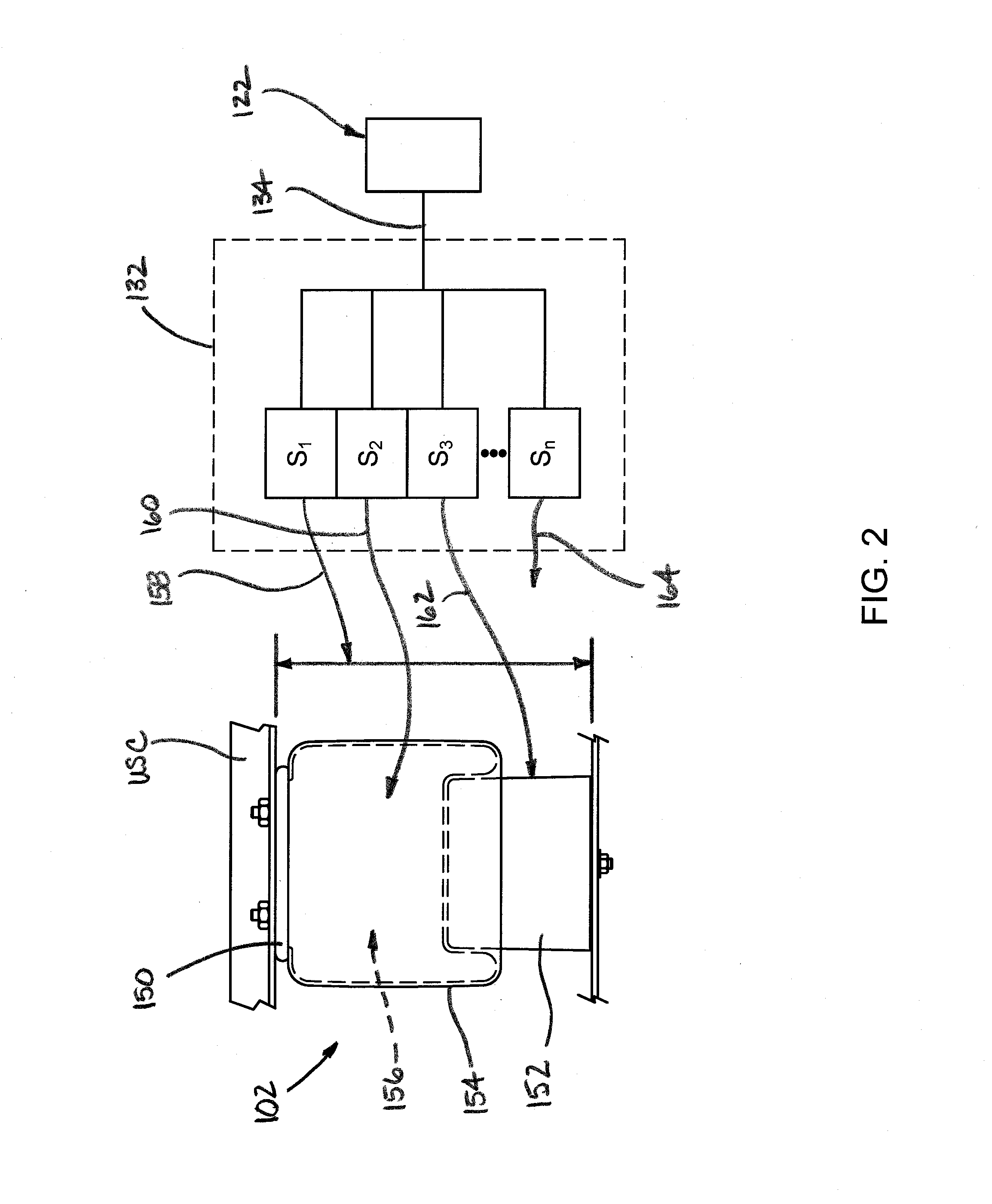Indicator of estimated spring life as well as gas spring assembly, system and method