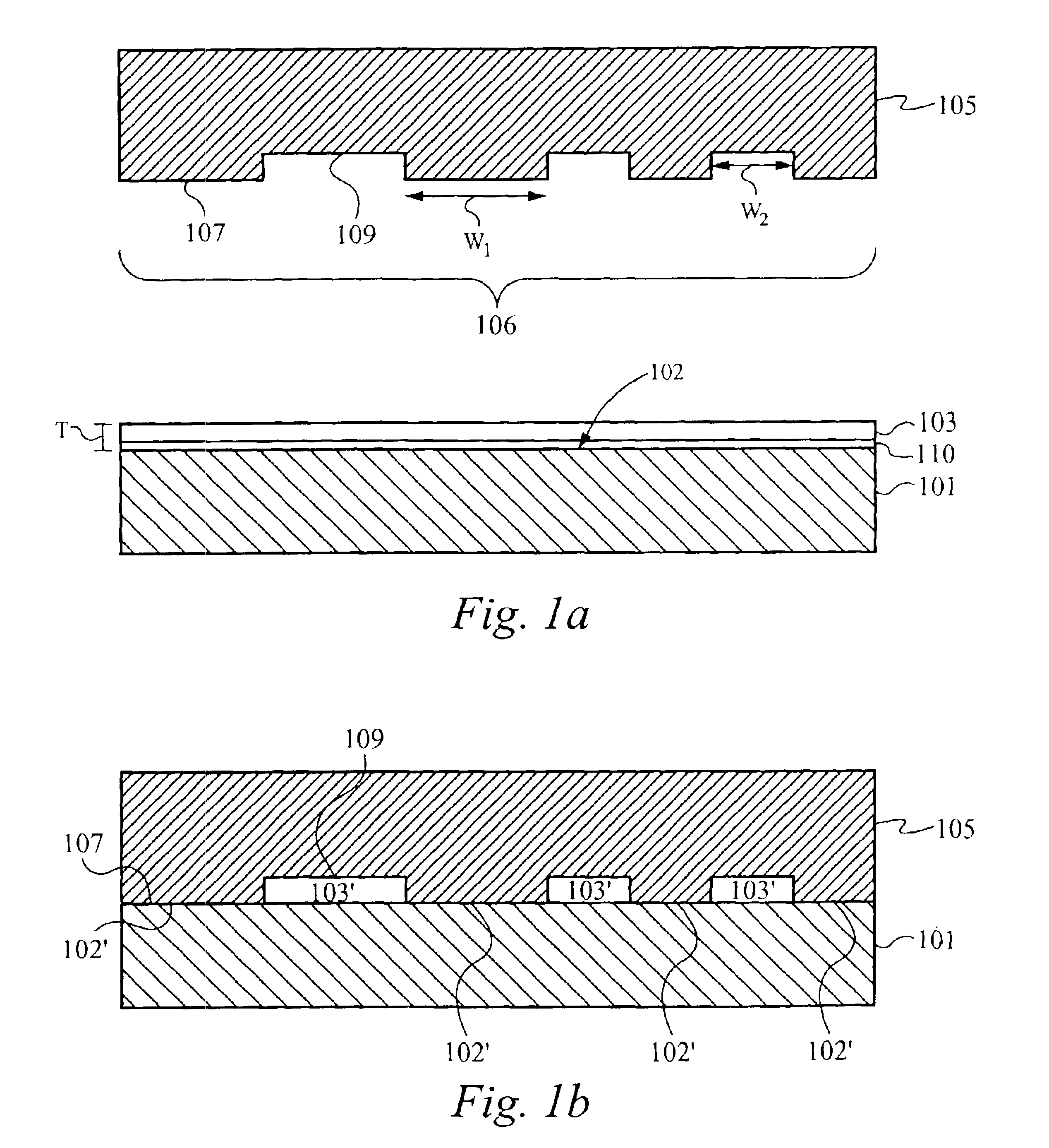 Methods for patterning using liquid embossing