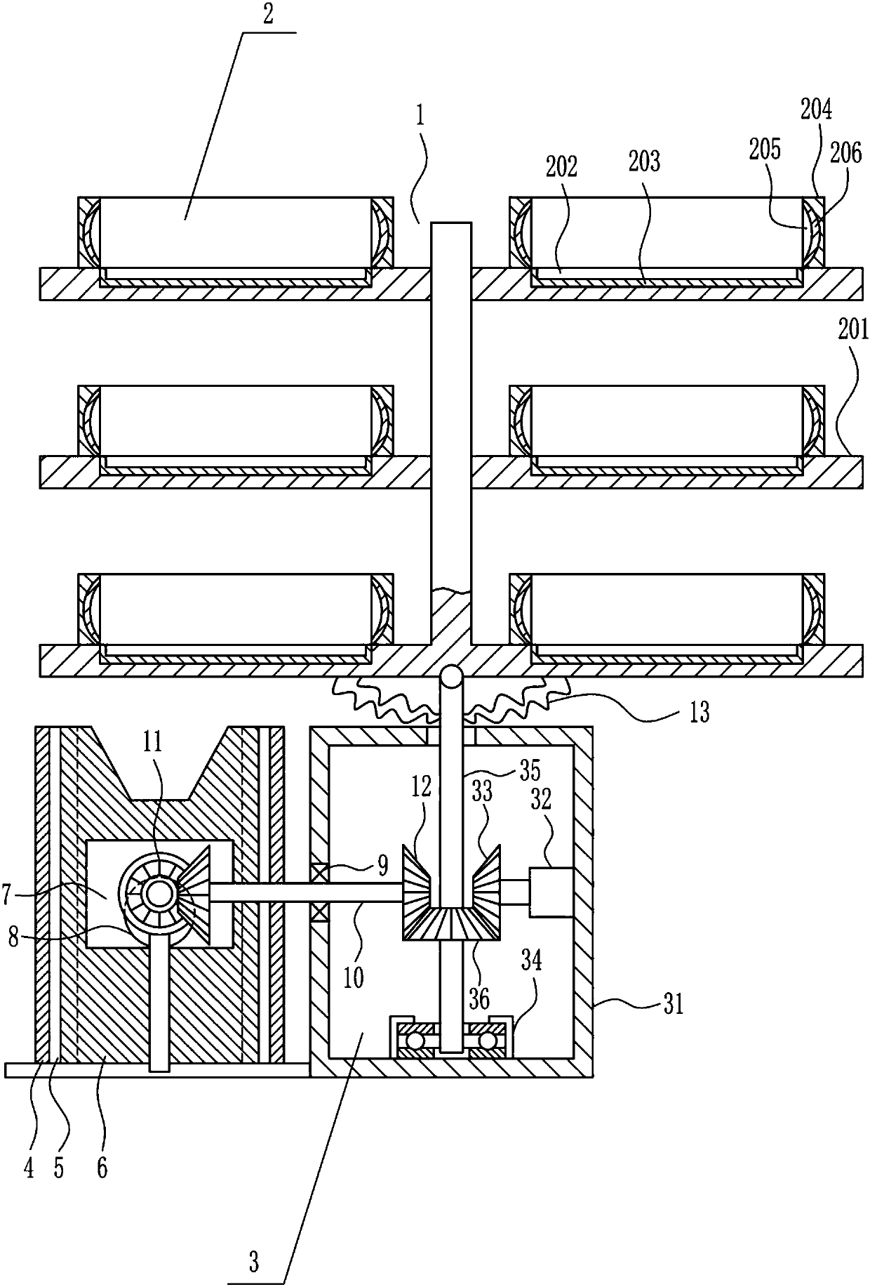 Electric vehicle model rotary type showing device for electric vehicle