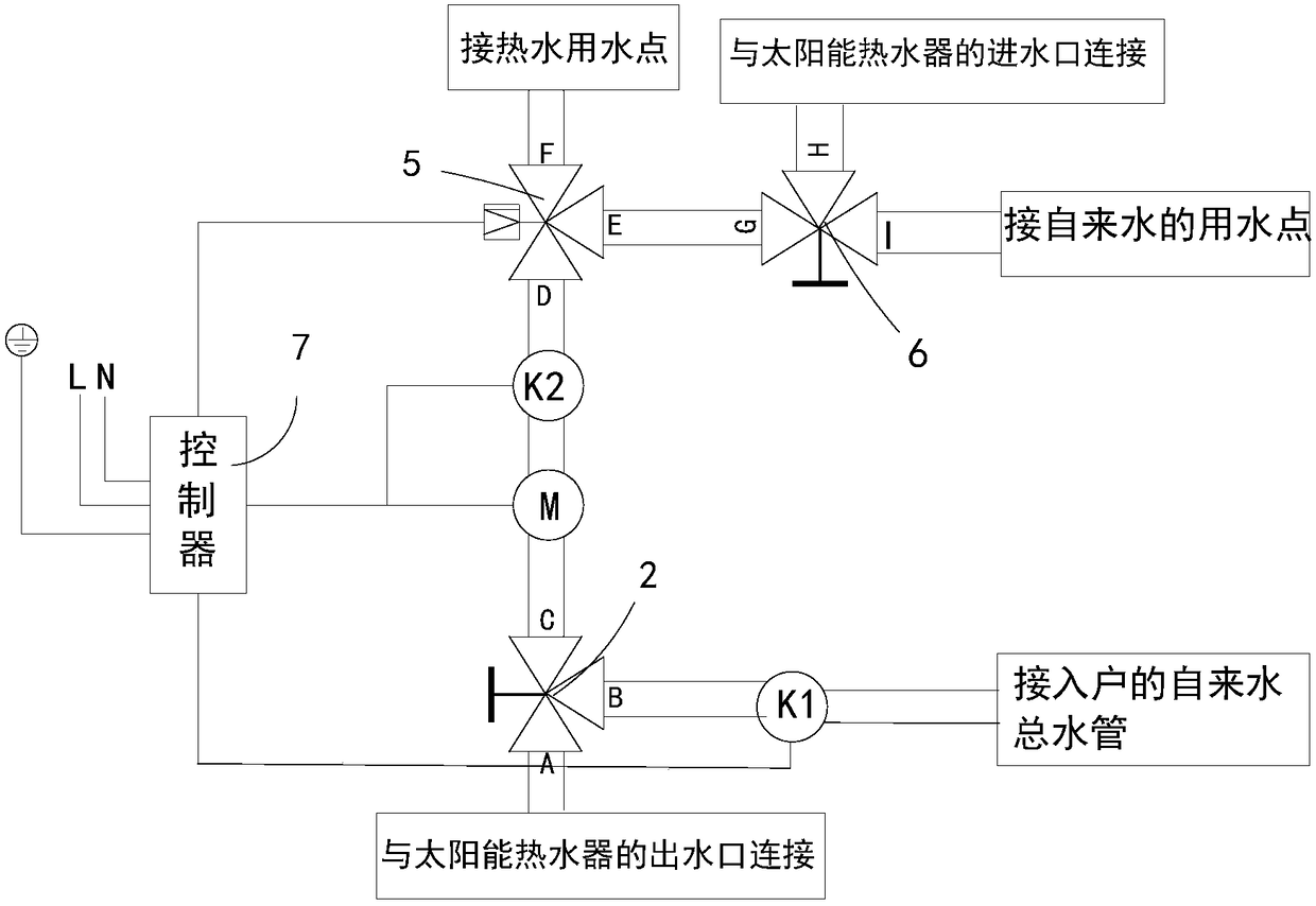 Solar water heater pressurizing method