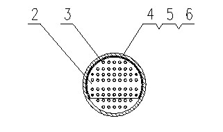 Sealing device for eliminating gaps between traverse baffles and shell of shell and tube heat exchanger