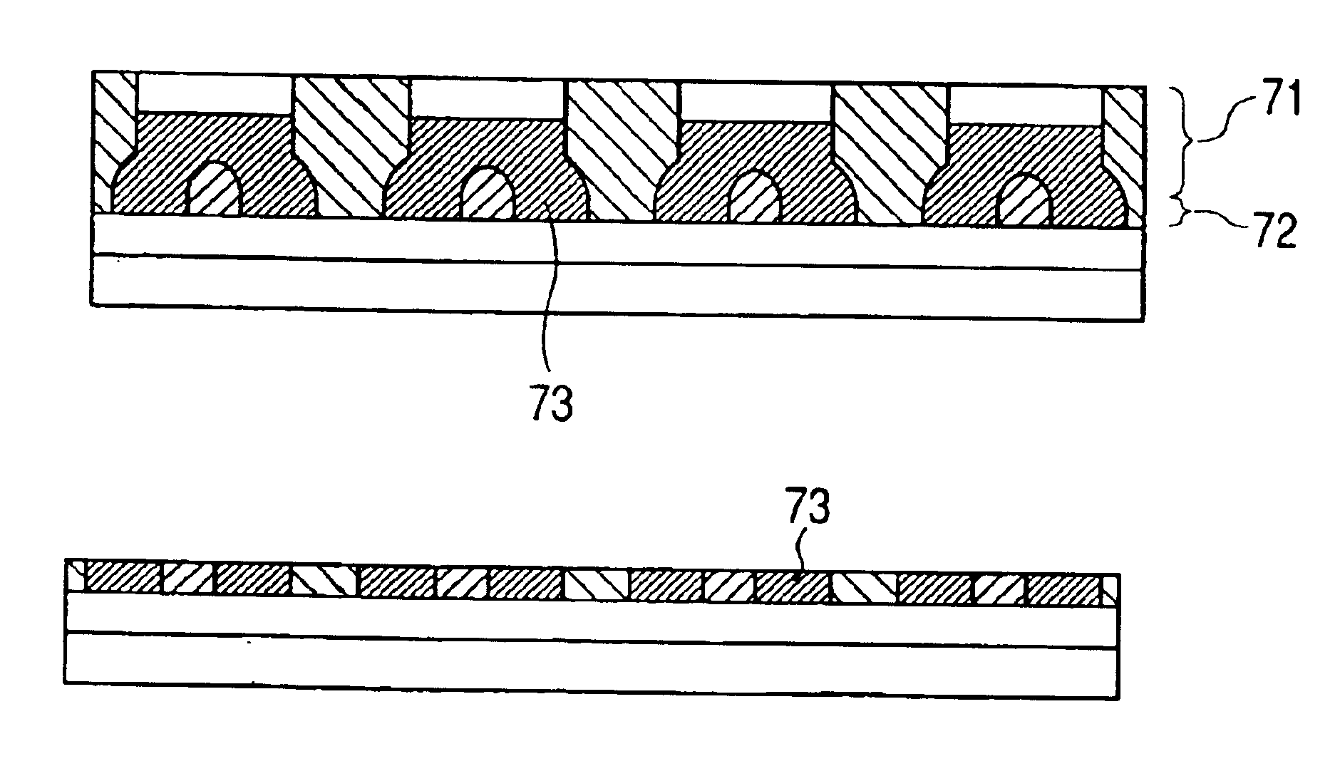 Columnar structured material and manufacturing method therefor