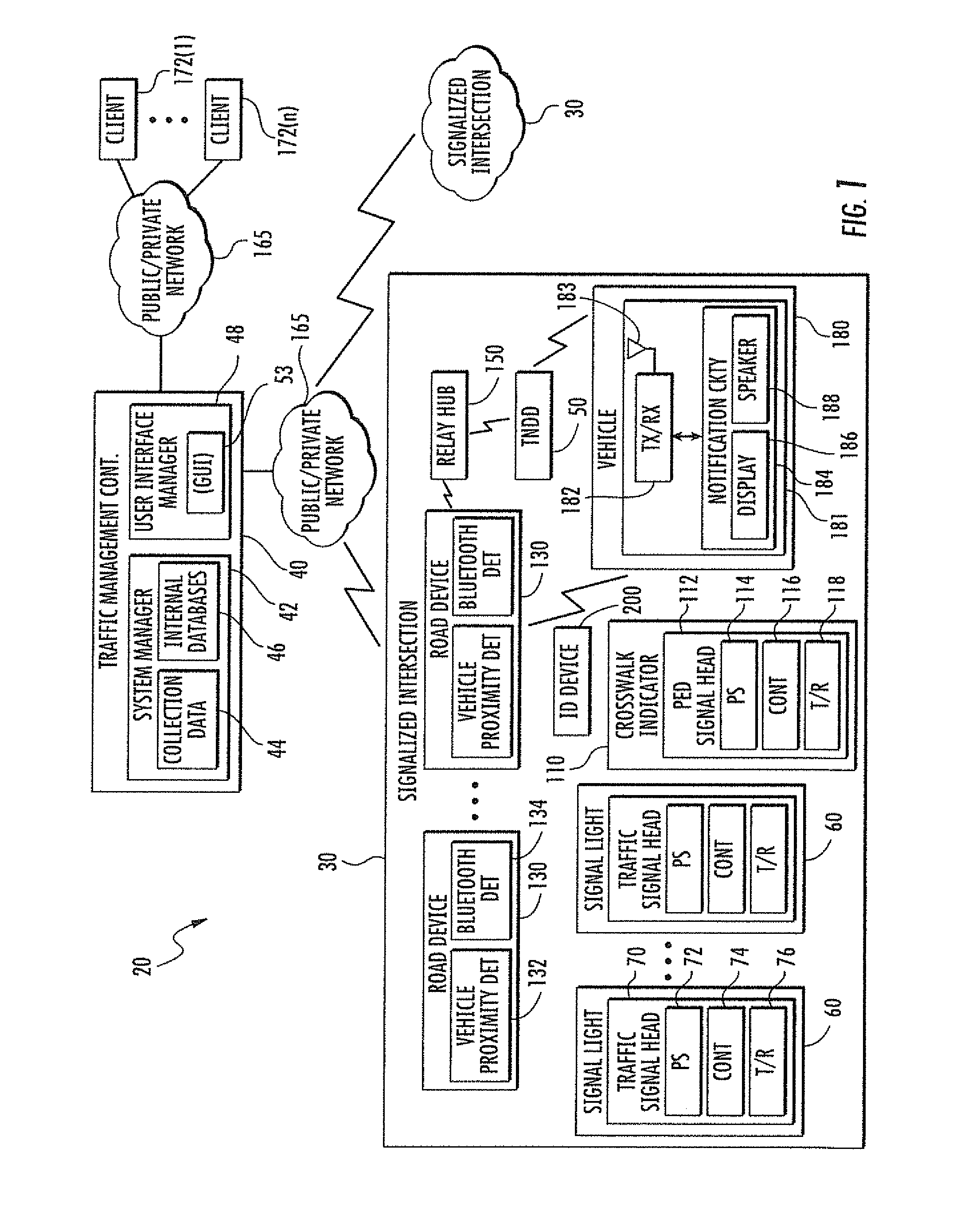 Traffic monitoring and notification system  and associated methods