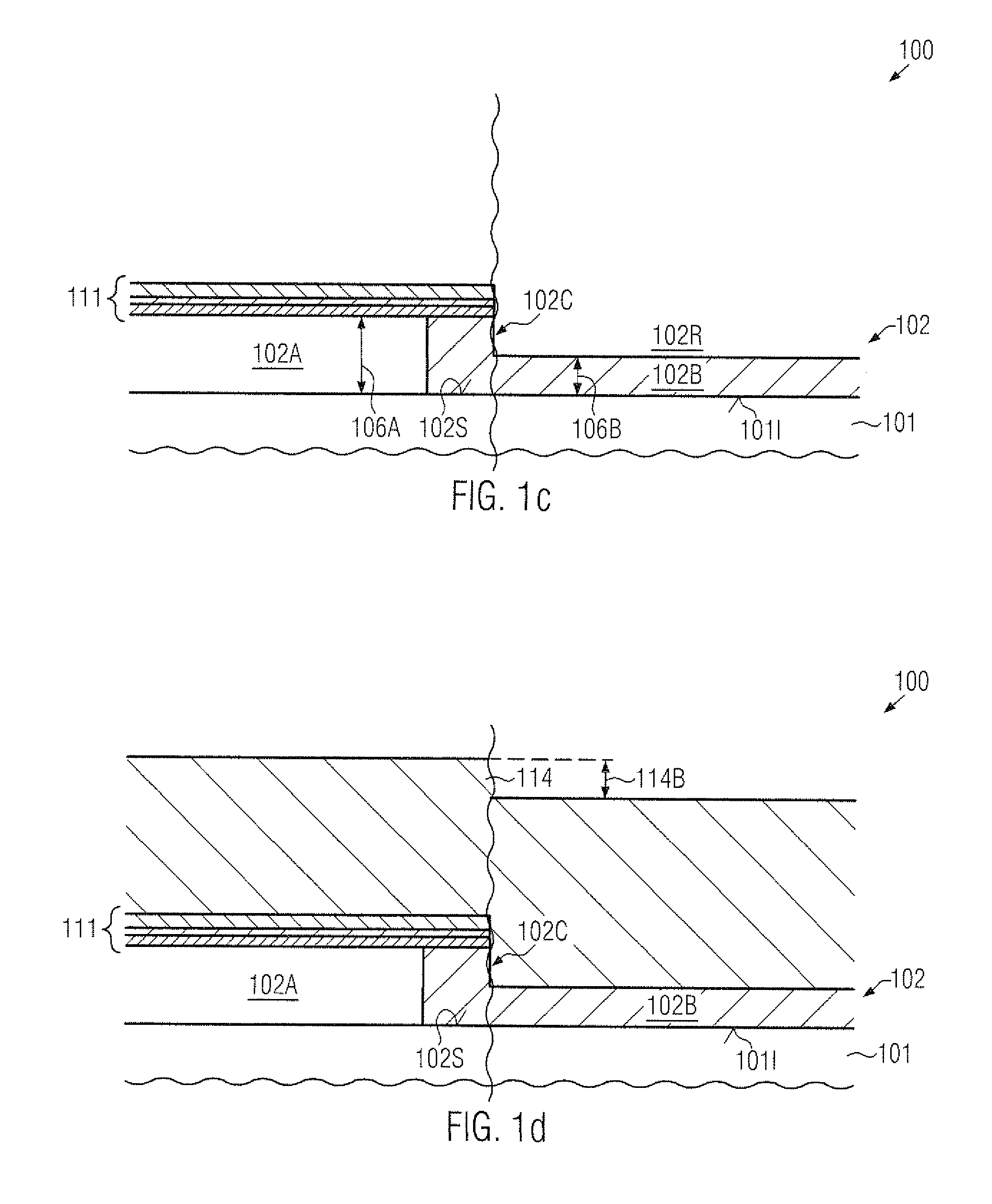 Semiconductor resistors formed at a lower height level in a semiconductor device comprising metal gates