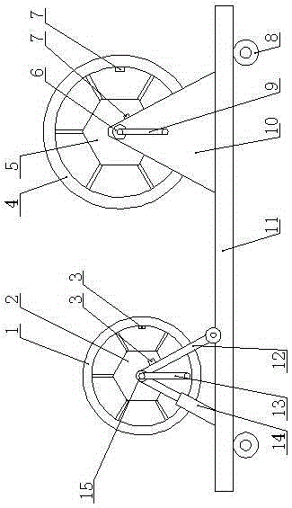 Paying-off and taking-up device with counting function