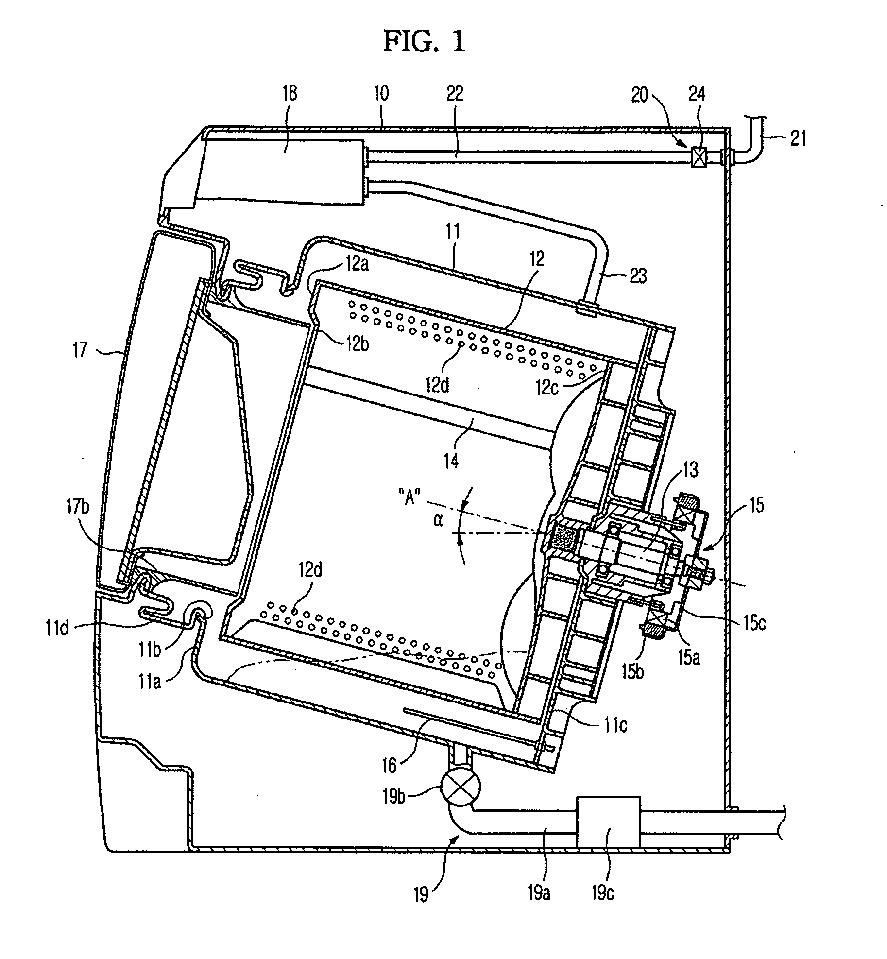 Washing machine and control method for disentangling clothes in the washing machine