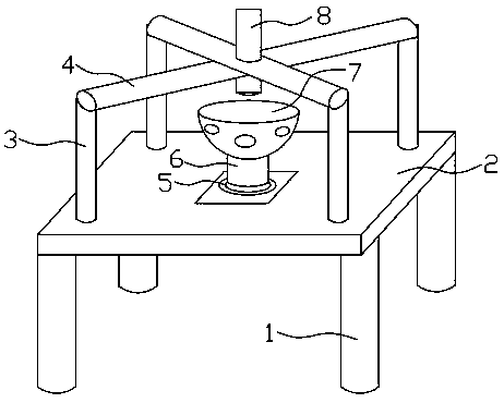 Convenient type amyda sincnsis dissecting device