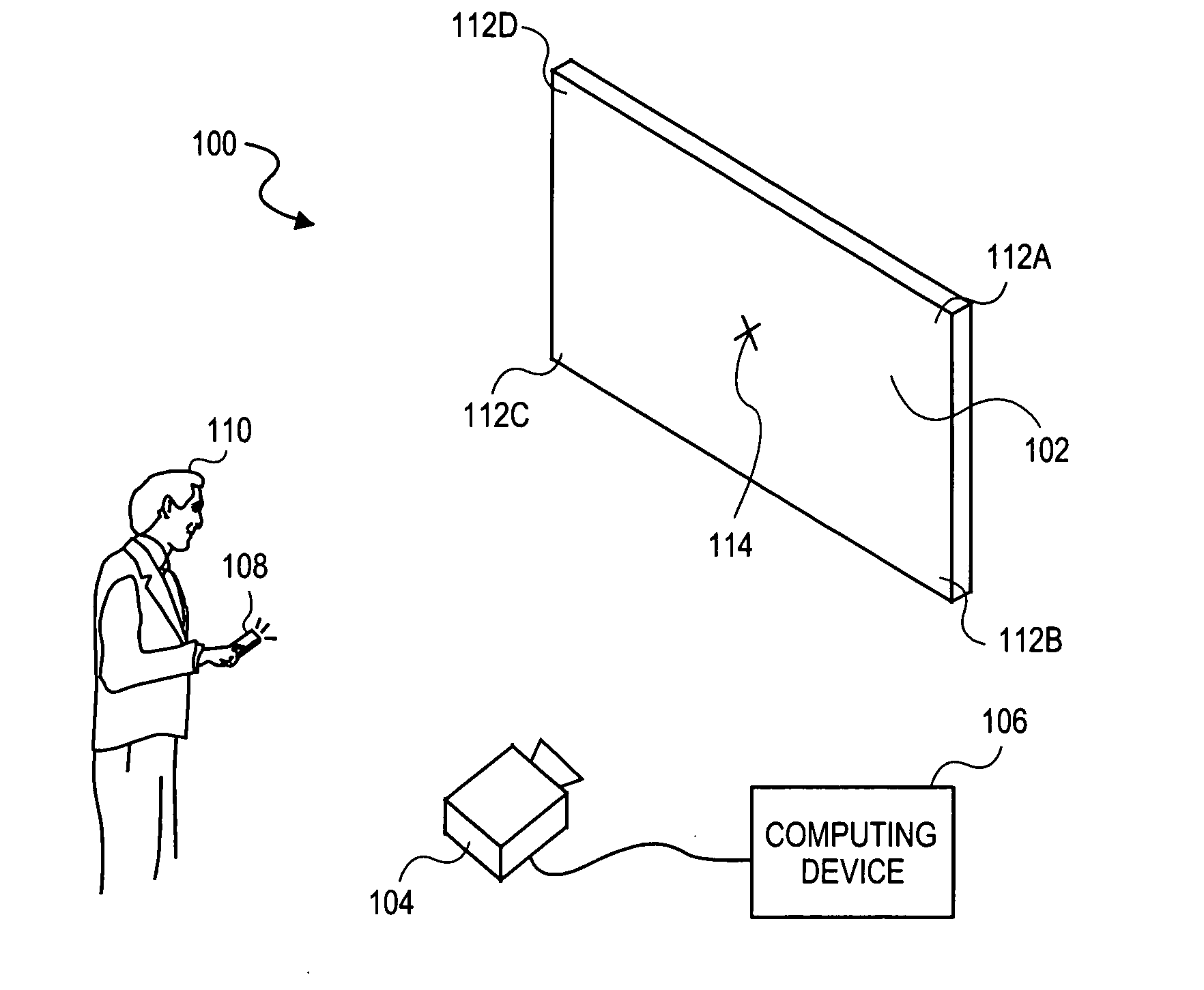 Determining positioning and/or relative movement of graphical-user interface element based on display images