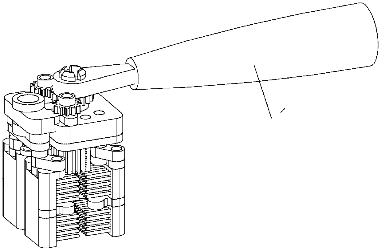 Self-adaptive electric toothbrush with three-sided bristles